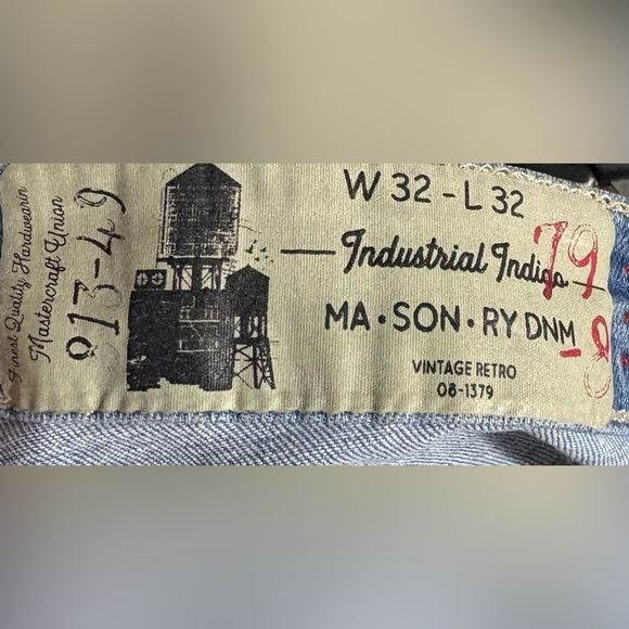 Blue Skinny Distressed Jeans size 32 by 32 - Picture 5 of 5